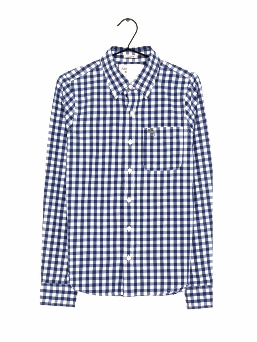 Abercrombie & Fitch "Muscle Fit" Gingham Button Down Shirt